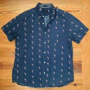 J. Crew slim fit short sleeve button down.